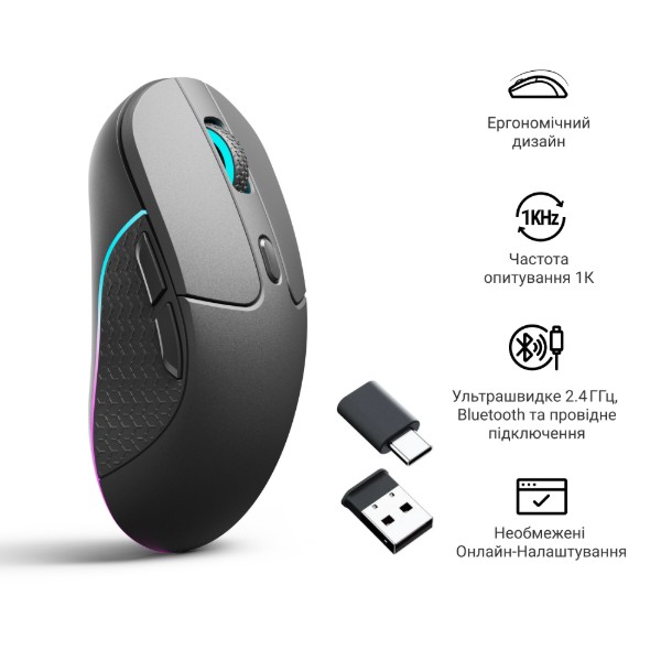 Фото - Мышь беспроводная Keychron M3 WL/BT/USB-C/USB-A (M3-A1)